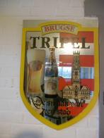 Schild/ Bierplaat BRUGSE TRIPEL  in spiegelvorm, Verzamelen, Nieuw, Overige merken, Reclamebord, Plaat of Schild, Ophalen