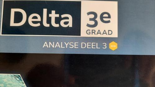 Delta 3e graad Analyse deel 3 (voor gevorderde wiskunde WIS+, Boeken, Schoolboeken, Nieuw, Wiskunde A, Ophalen of Verzenden