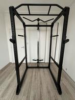 Professioneel krachttrainingsrek met pulley, Sport en Fitness, Ophalen, Zo goed als nieuw