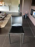(Zo goed als nieuwe) eetstoelen, Ophalen, Zwart, Leer, Zo goed als nieuw