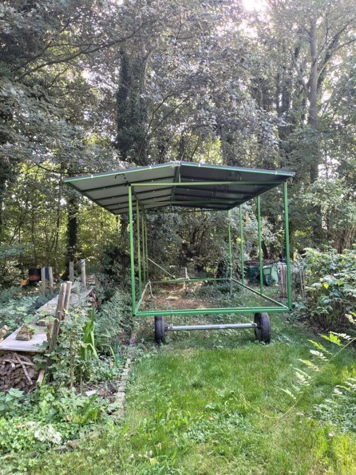 Zonnecarport van 4,2 kW (6,5 m.* 2,5 m* 2 m.), Tuin en Terras, Overkappingen, Nieuw, Carport, Ophalen