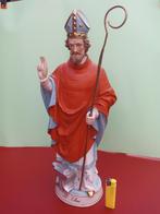 Superbe statue religieuse en porcelaine - St. Eloi - 45 cm, Antiquités & Art, Envoi