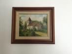 Schilderij van Kapel, mooi schilderijtje, Antiek en Kunst, Ophalen of Verzenden