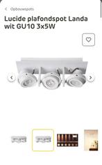 NIEUW - Lucide led 3x spot - wit, Ophalen, Metaal of Aluminium, Nieuw, Modern