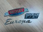 Neckar en Neckar Europa en Polski Fiat embleem, Ophalen of Verzenden, Gebruikt, Oldtimer onderdelen