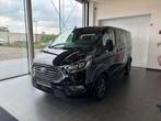 Ford Tourneo Custom TITANIUM 185 PK AUTOMAAT 8 ZIT, Auto's, 4 cilinders, Zwart, Leder, Bedrijf