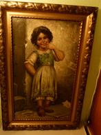 antiek-vintage schilderij ``Zigeunermeisje`` XL, Ophalen, Huis en Inrichting