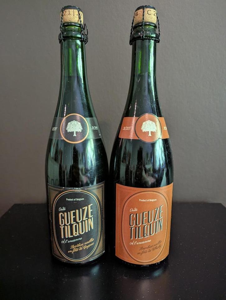 Tilquin oude Gueuze whisky en cognac, Verzamelen, Biermerken, Nieuw, Flesje(s), Ophalen of Verzenden