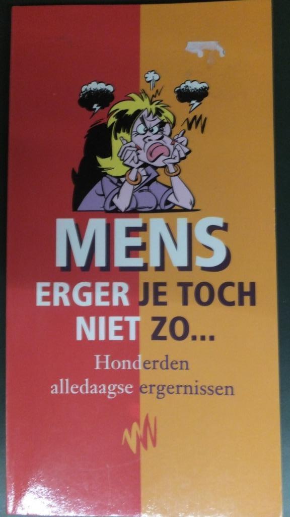Mens erger je toch niet zo, Boeken, Humor, Zo goed als nieuw, Moppen, Ophalen of Verzenden