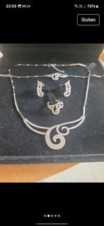 Zilveren juwelenset zirconium 925, Ophalen of Verzenden