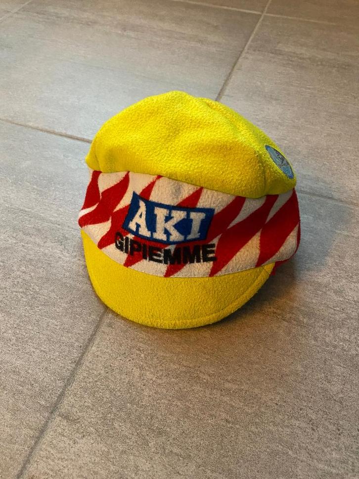 Originele wielerpet/muts Erwann Menthéour  Aki-Gipiemme, Sport en Fitness, Wielrennen, Gebruikt, Kleding, Ophalen of Verzenden