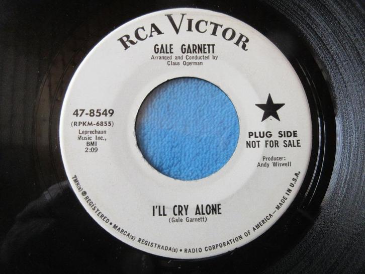 Gale Garnett - I'll Cry Alone, Cd's en Dvd's, Vinyl Singles, Gebruikt, Single, R&B en Soul, 7 inch, Ophalen of Verzenden