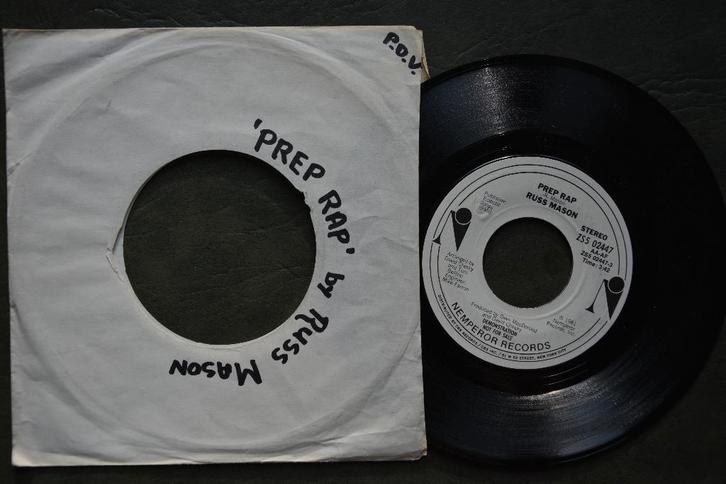 Russ Mason — Prep Rap (E) - single vinyle (1981), CD & DVD, Vinyles Singles, Comme neuf, Single, Hip-hop et Rap, 7 pouces, Enlèvement ou Envoi
