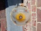 Oude lamp, Huis en Inrichting, Lampen | Hanglampen, Ophalen, Gebruikt, Glas, Oude stijl