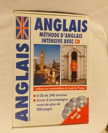 Anglais methode intensive avec 4 CD, Enlèvement ou Envoi, Comme neuf