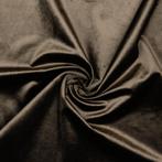 6162)150x100cm Velvet ameublement brun velours, Brun, Polyester, Enlèvement ou Envoi, 30 à 200 cm