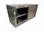 RVS Wandkast met schuifdeuren - 120cm, Ophalen of Verzenden, Nieuw, Inox, Overige typen
