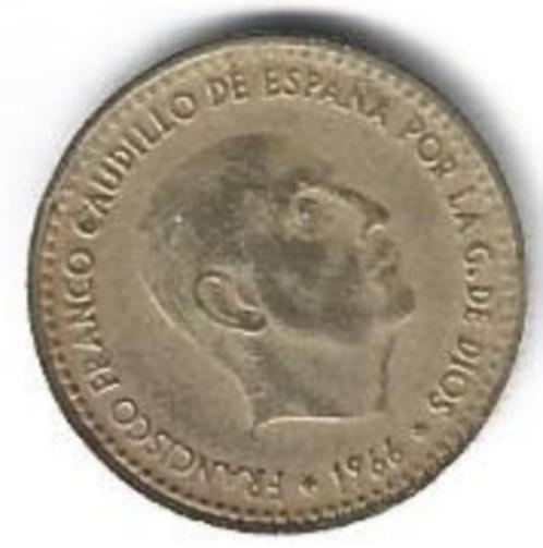 Munten 1 Peseta 1966 Franco Pr, Timbres & Monnaies, Monnaies | Europe | Monnaies non-euro, Monnaie en vrac, Autres pays, Enlèvement ou Envoi