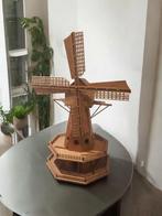 TE KOOP: Prachtig Houten Windmolenmodel met Muziekmechanisme, Tuin en Terras, Windwijzers en Windmolens, Ophalen of Verzenden