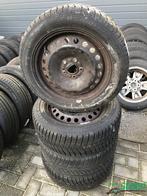 205-55-16 91H Ford Volvo Winterbanden Set Velgen Steek 5 x 1, Auto-onderdelen, Gebruikt, 16 inch, Banden en Velgen, Personenwagen