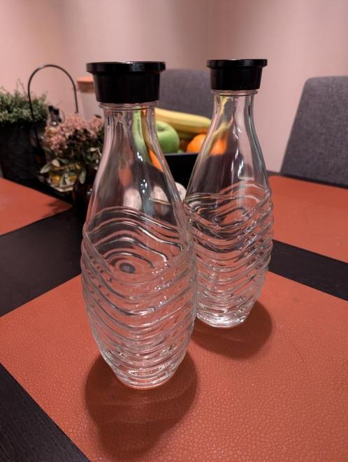 Soda Stream Glazen Fles x2, Elektronische apparatuur, Bruiswatermachines, Gebruikt, Ophalen