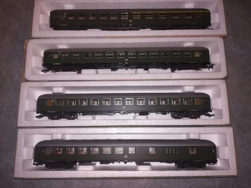 Roco H0 DB UIC-X D-Züg epoch III-set voor 4 auto's, Hobby en Vrije tijd, Modeltreinen | H0, Zo goed als nieuw, Wagon, Gelijkstroom of Wisselstroom
