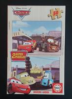 2 Disney Cars-puzzels (compleet), Ophalen, 10 tot 50 stukjes, Zo goed als nieuw, 2 tot 4 jaar