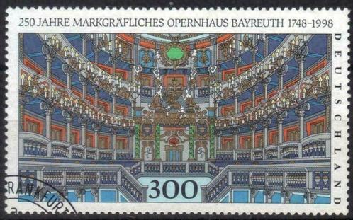 Duitsland 1998 - Yvert 1815 - Opera van Bayreuth (ST), Timbres & Monnaies, Timbres | Europe | Allemagne, Affranchi, Envoi