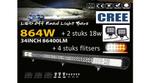 Led bar 864w + 2 x 18w + 4 x flitsers, Ophalen of Verzenden