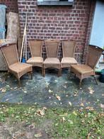 5 rotan stoelen, Ophalen of Verzenden, Gebruikt, Rotan