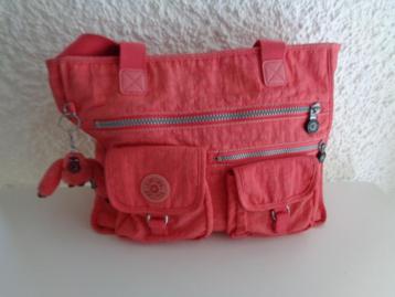 Sac rose /orange. Marque: "KIPLING"., Enlèvement ou Envoi, Utilisé, Autres couleurs, Autres types