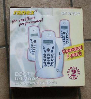 draadloze telefoon met 3 handsets beschikbaar voor biedingen
