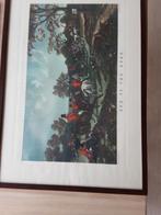Vintage  schilderij van jachttafereel, Ophalen