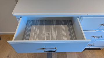 Commode blanche 6 tiroirs (ikea tyssedal), 25 à 50 cm, 5 tiroirs ou plus, Moins de 100 cm, Comme neuf