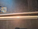 Duo rolgordijn lichtgrijs met volledige ophang., Ophalen, Duogordijn, 100 tot 150 cm, Zo goed als nieuw