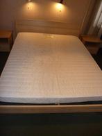 2 PERSOONS BED (180 x 200 ) lattoflex  met of zonder matras, Ophalen, Beige, Tweepersoons, Zo goed als nieuw