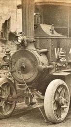 Lumière rare d'une vieille voiture à vapeur, Antiquités & Art, Antiquités | Bronze & Cuivre, Enlèvement ou Envoi