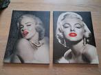 2 canvasprinten  op doek Marilyn Monroe, Ophalen of Verzenden, Gebruikt, Foto of Kaart