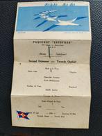 Menu Paquebot Thysville Compagnie Maritime Belge bateau, Verzenden, Gebruikt, Overige typen