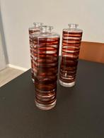 Decoratieve vazen (3 stuks), Ophalen, Oranje, Minder dan 50 cm, Glas
