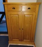 Kast in grenenhout met legplanken en twee schuiven., Enlèvement, Utilisé, Landelijk - Biedermeier