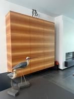 Moderne hangkast maatwerk in notelaar 180x180x45, Ophalen, Met deur(en), 150 tot 200 cm, Nieuw