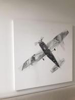 Peinture de petit avion, aquarelle noire sur toile, Hobby & Loisirs créatifs, Comme neuf, Enlèvement ou Envoi