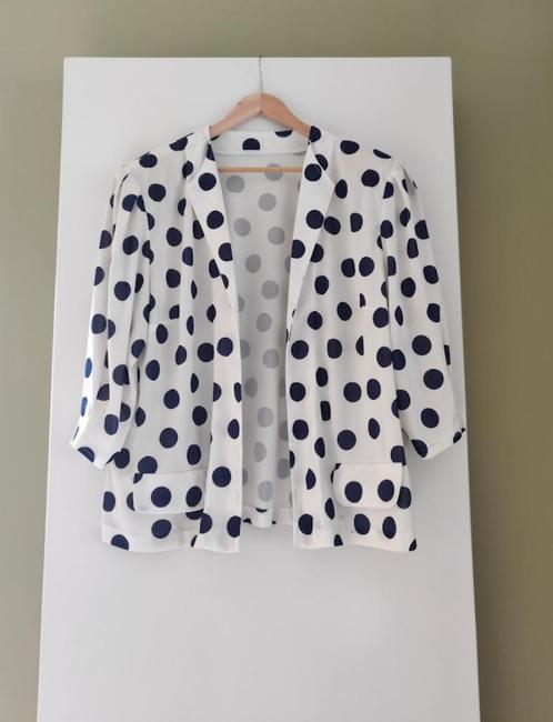 handmade vintage hemdblouse polka dot, 80's, Kleding | Dames, Blouses en Tunieken, Blauw, Ophalen
