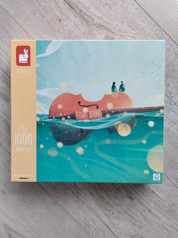 Janod puzzel - De reizende viool - 1000 stukjes beschikbaar voor biedingen