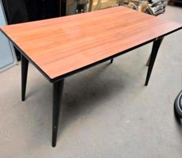 Vintage retro salontafel bijzettafel hout plantentafel rek beschikbaar voor biedingen