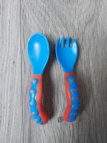Nûby babybestek 2 stuks vork & lepel beschikbaar voor biedingen