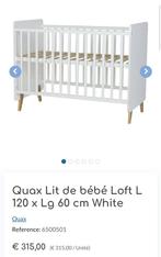 Quax Lit de bébé Loft L 120 x Lg 60 cm White, Comme neuf, Lit