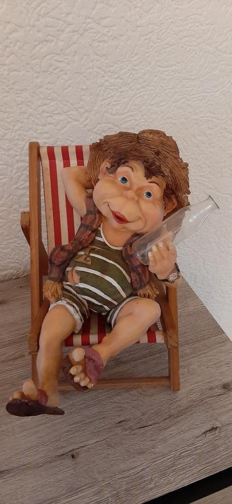 Laven efteling Leander in de strandstoel, Verzamelen, Efteling, Zo goed als nieuw, Beeldje of Poppetje, Ophalen of Verzenden