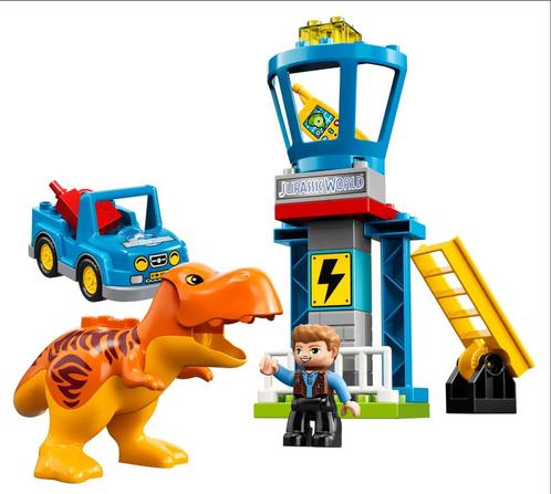 LEGO DUPLO 10880  La tour du T-Rex (usagé, sans boîte), Kinderen en Baby's, Speelgoed | Duplo en Lego, Zo goed als nieuw, Duplo